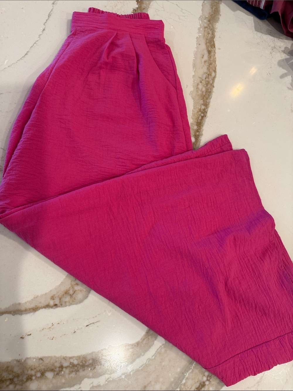 miami Wide Leg Pants in Bright Pink